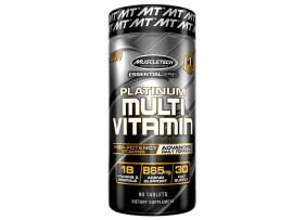 Muscletech Essential Series Platinum Multi Vitamin (18 Vitamins & Minerals, 865mg Amino Support) - 90 Tabs